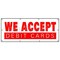 Signmission WE ACCEPT DEBIT CARDS BANNER SIGN debit cards vendor store restaurant B-96 We Accept Debit Cards - alternate 1